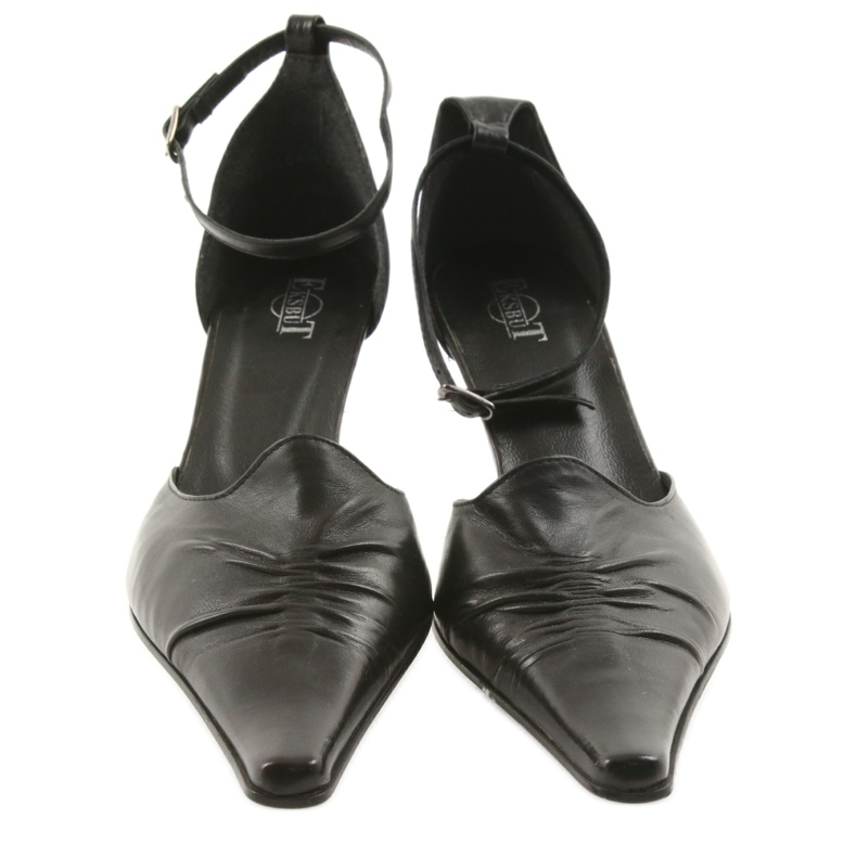 Sandales pour femmes en cuir noir Eksbut 644 3