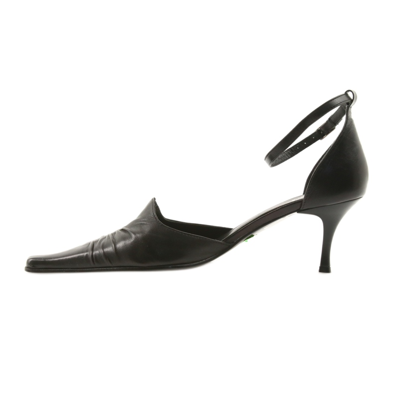 Sandales pour femmes en cuir noir Eksbut 644 2