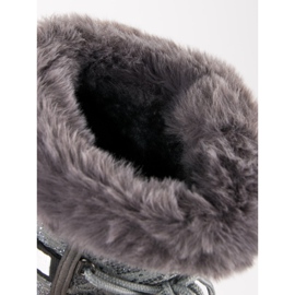 Bottes de neige hautes gris 1 Bottes de neige hautes gris 1