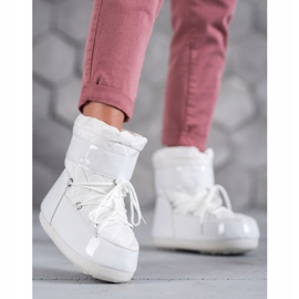 Bottes de neige à la mode blanche 1