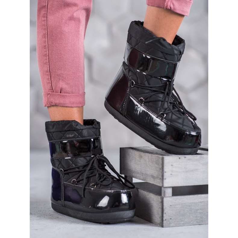 Bottes de neige à la mode noir 2