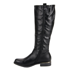 Super Me Bottes d'équitation classiques le noir 1