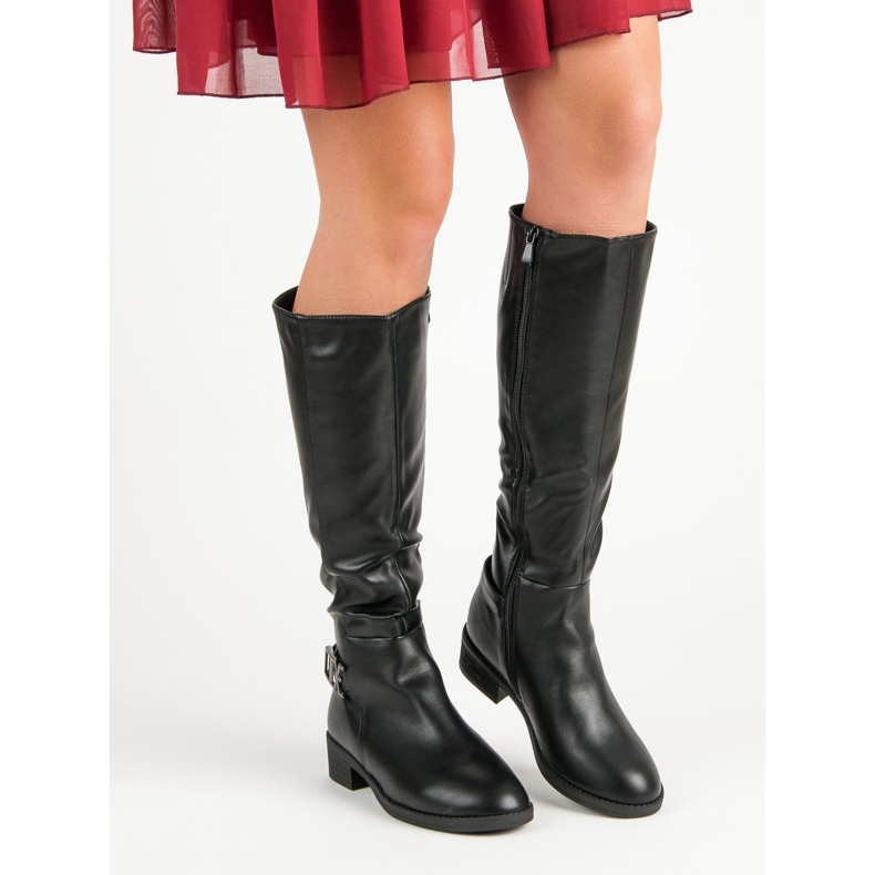 Super Me Bottes hautes classiques noir 1
