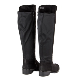 Filippo Bottes à talons plats noir 1