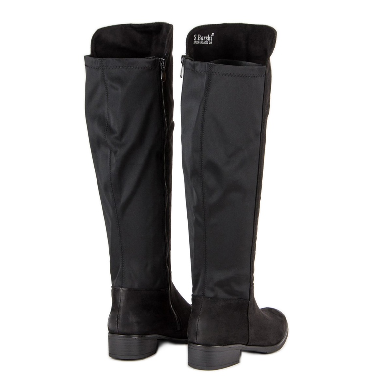 Filippo Bottes à talons plats le noir 1