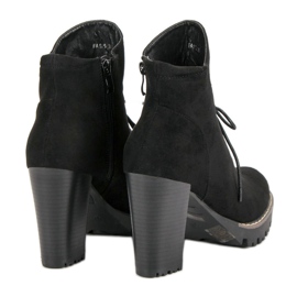 Nio Nio Bottes à la mode sur la plate-forme le noir 6