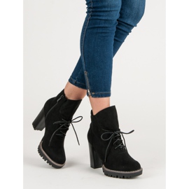 Nio Nio Bottes à la mode sur la plate-forme le noir 3