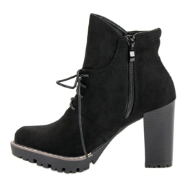 Nio Nio Bottes à la mode sur la plate-forme le noir 5