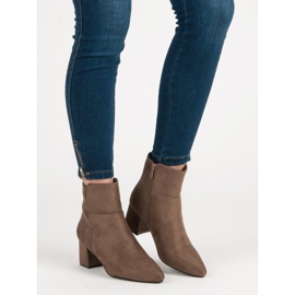 Super Mode Bottes beiges décontractées 1