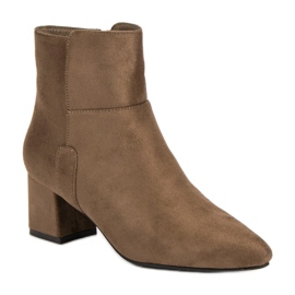 Super Mode Bottes beiges décontractées 3