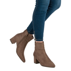 Super Mode Bottes beiges décontractées 2