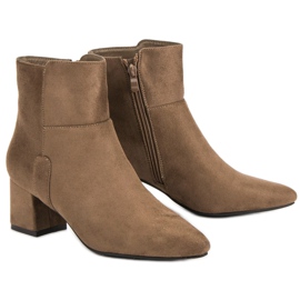 Super Mode Bottes beiges décontractées 6