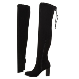 Bottines noires à talons PE207P noir le noir 4