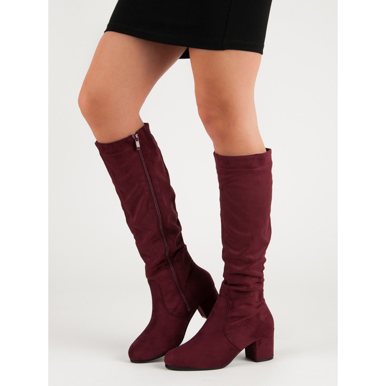 Nio Nio Bottes bordeaux classiques rouge 1