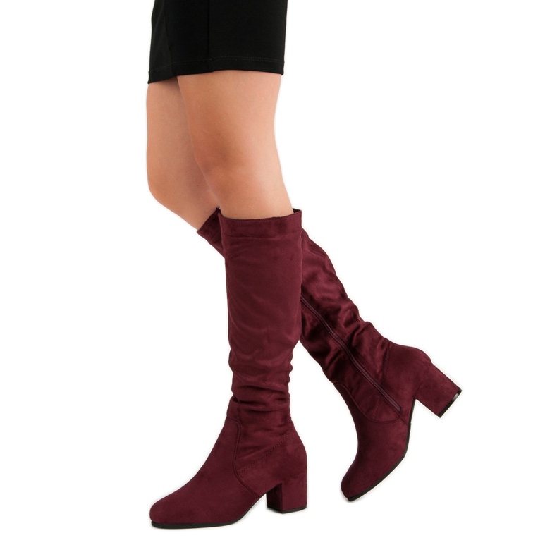 Nio Nio Bottes bordeaux classiques rouge 2