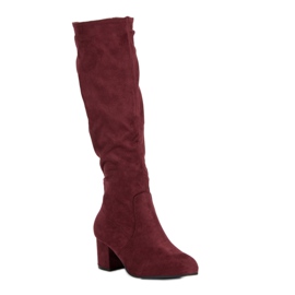 Nio Nio Bottes bordeaux classiques rouge 3