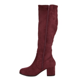 Nio Nio Bottes bordeaux classiques rouge 4