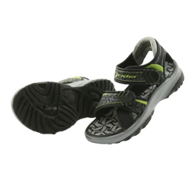 Rider Sandales noires et grises à l'eau 80608 pour Velcro le noir 4