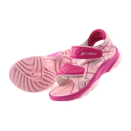 Sandales roses chaussures pour enfants Velcro pour l'eau Rider 488 4