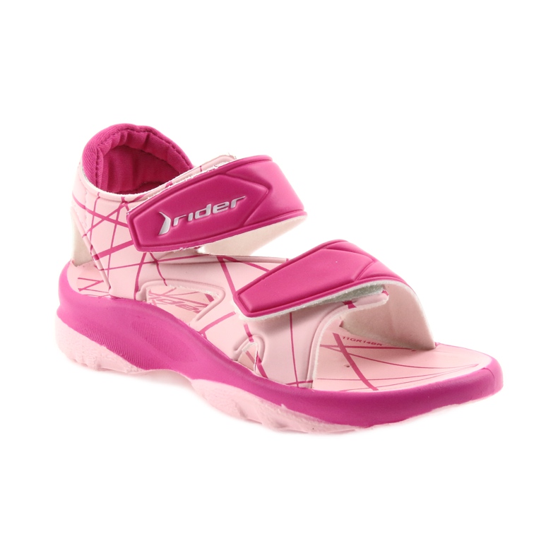 Sandales roses chaussures pour enfants Velcro pour l'eau Rider 488 1