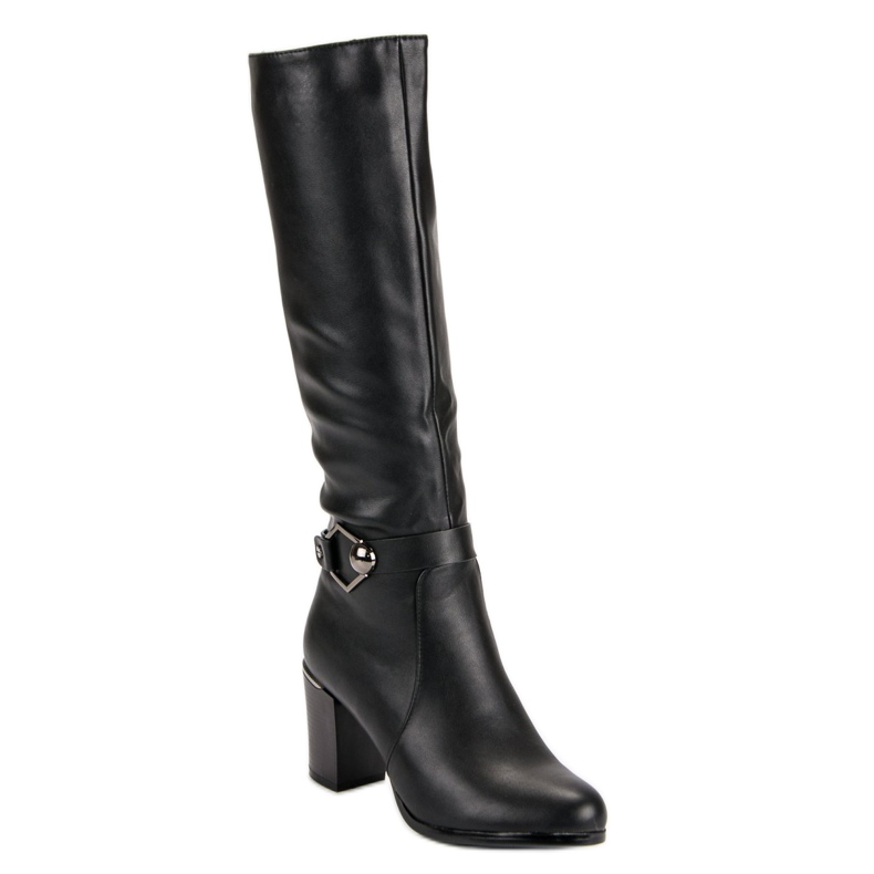 Super Me Bottes noires classiques le noir 1
