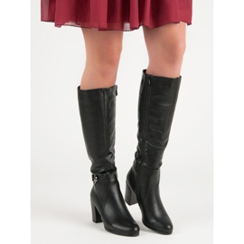 Super Me Bottes noires classiques le noir 3