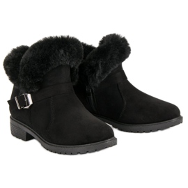 Bottines basses en daim le noir 2