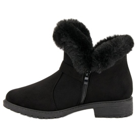 Bottines basses en daim le noir 7