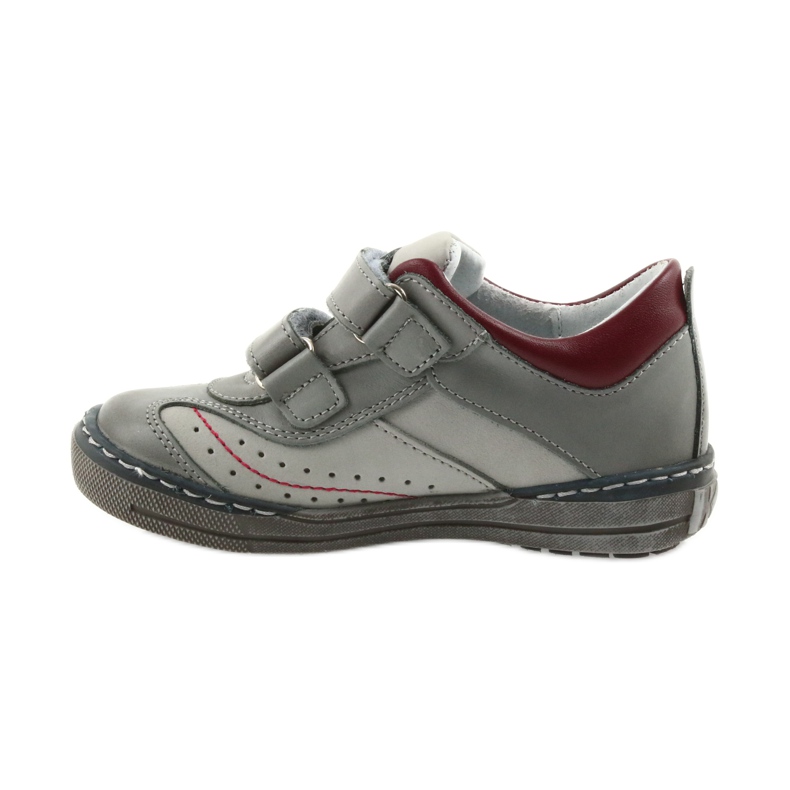 Chaussures brogues grises pour enfants avec velcro Ren But 3047 rouge multicolore 2 Chaussures brogues grises pour enfants avec velcro Ren But 3047 rouge multicolore 2
