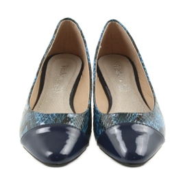 Via-Nova Ballerines chaussures femme Via Nova 07-041 bleu marine le noir 4