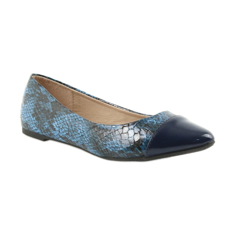 Via-Nova Ballerines chaussures femme Via Nova 07-041 bleu marine le noir 1