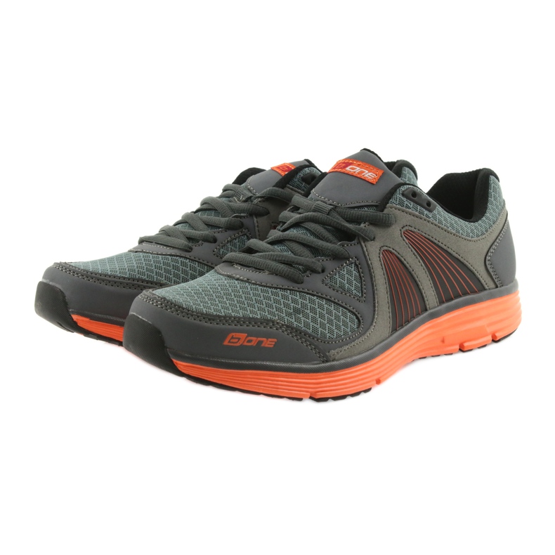 Chaussures de sport homme ADI B.one 15-04-011 Gris orange 3