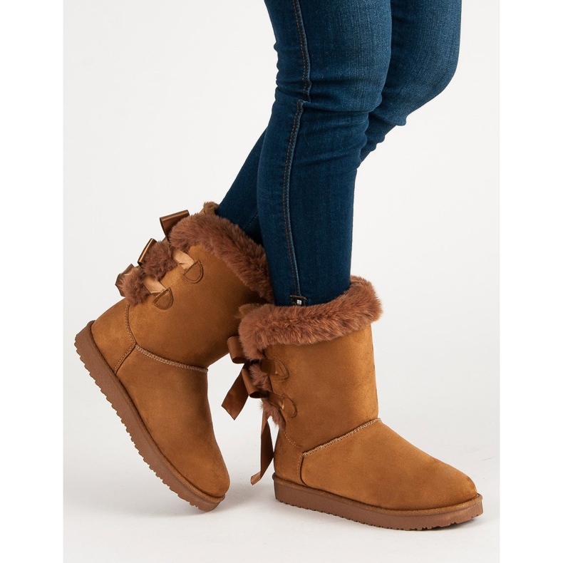 Haut Mukluki avec nœuds brun 2