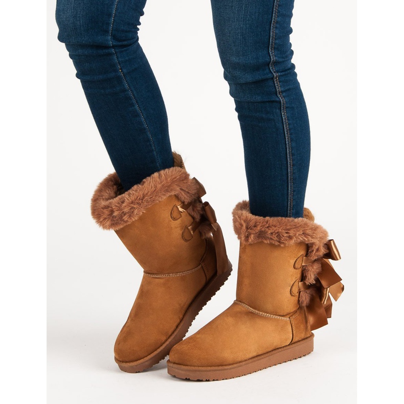 Haut Mukluki avec nœuds brun 1