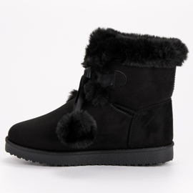 Mukluki noir à la mode le noir 4