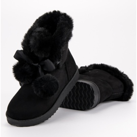 Mukluki noir à la mode le noir 5