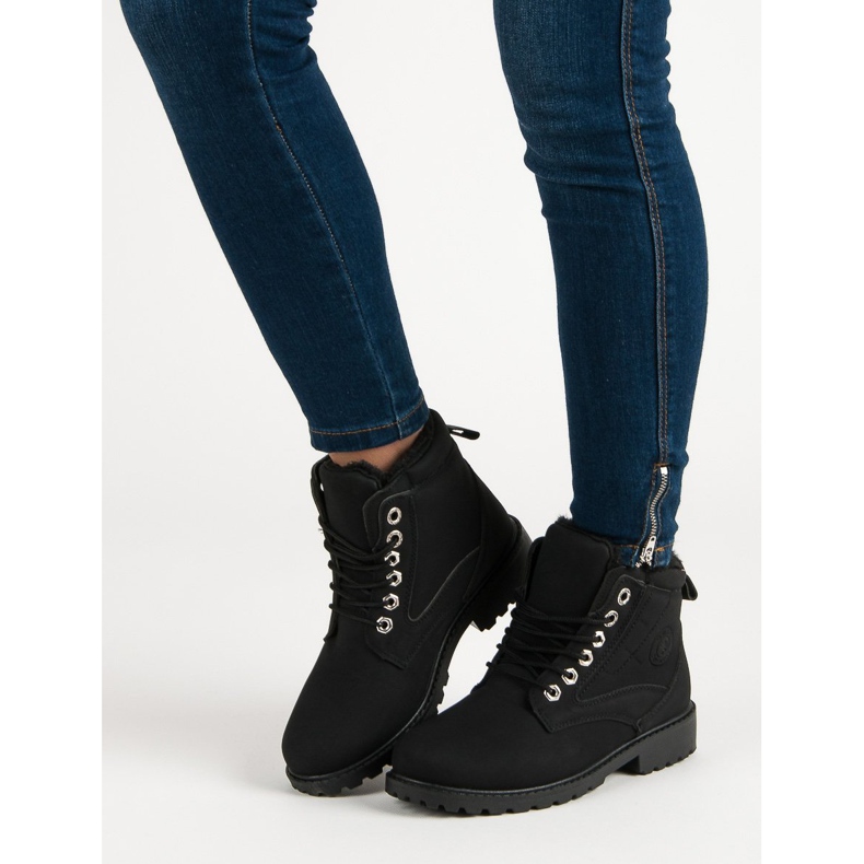 Bottes de randonnée noires classiques 1