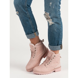 Bottes de randonnée roses classiques 2 Bottes de randonnée roses classiques 2