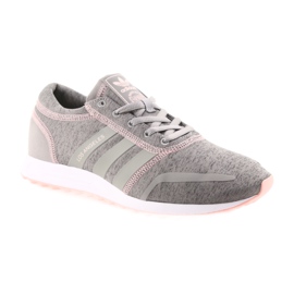 Adidas ORIGINAUX Los Angeles F gris rose 1 Adidas ORIGINAUX Los Angeles F gris rose 1