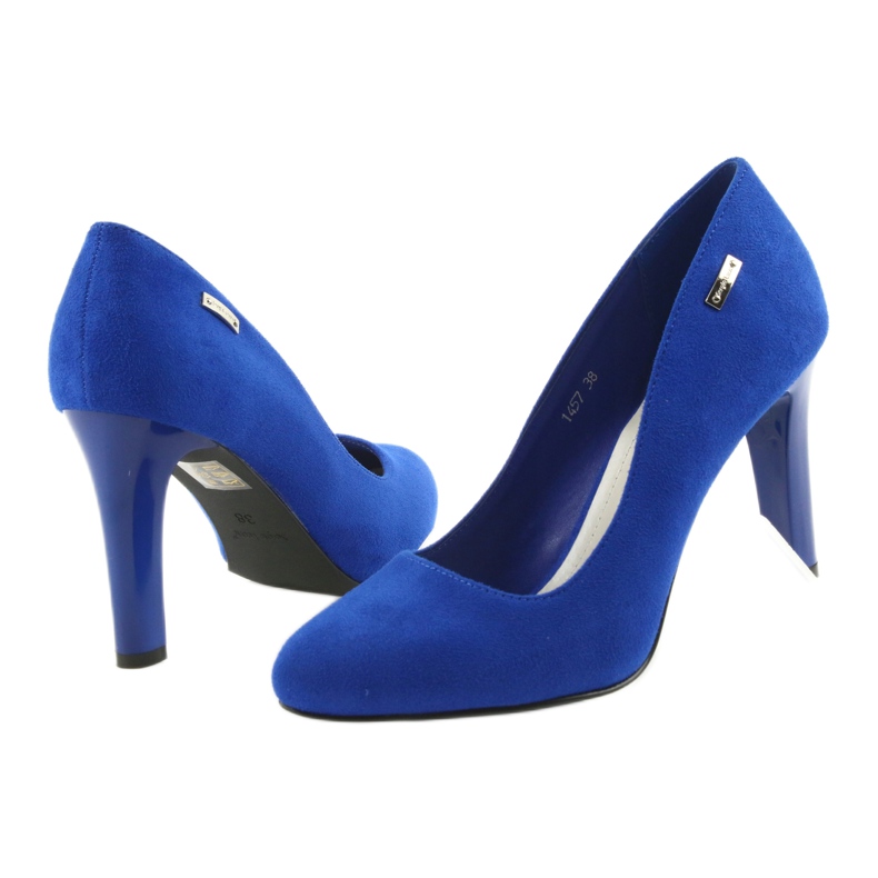 Sergio Leone Chaussures en daim 1457 bleu 4