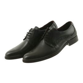 Tur Chaussures mâles en cuir noir 3