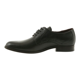 Tur Chaussures mâles en cuir noir le noir 2