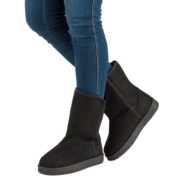 R'S Bottes de neige noires classiques 2