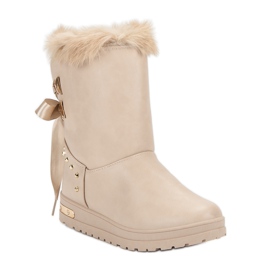 Super Me Bottes de neige à la mode brun 4