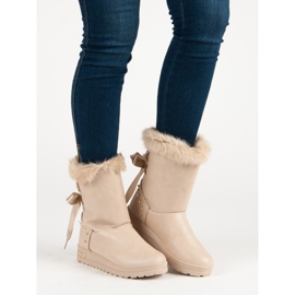 Super Me Bottes de neige à la mode brun 2
