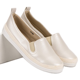 Slipons confortables jaune 5