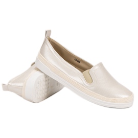Slipons confortables jaune 4