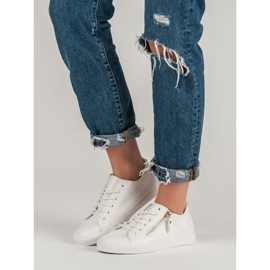 Baskets nouées blanc 1