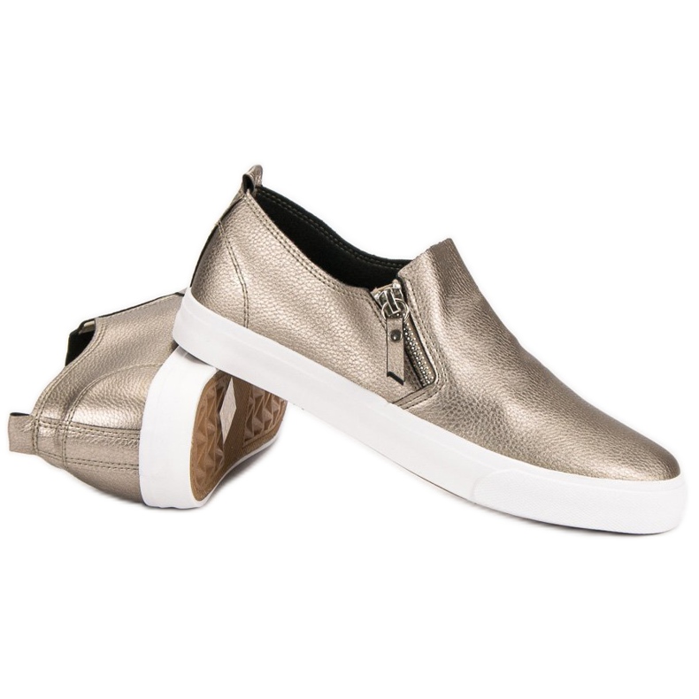 Baskets à fermeture éclair jaune 1