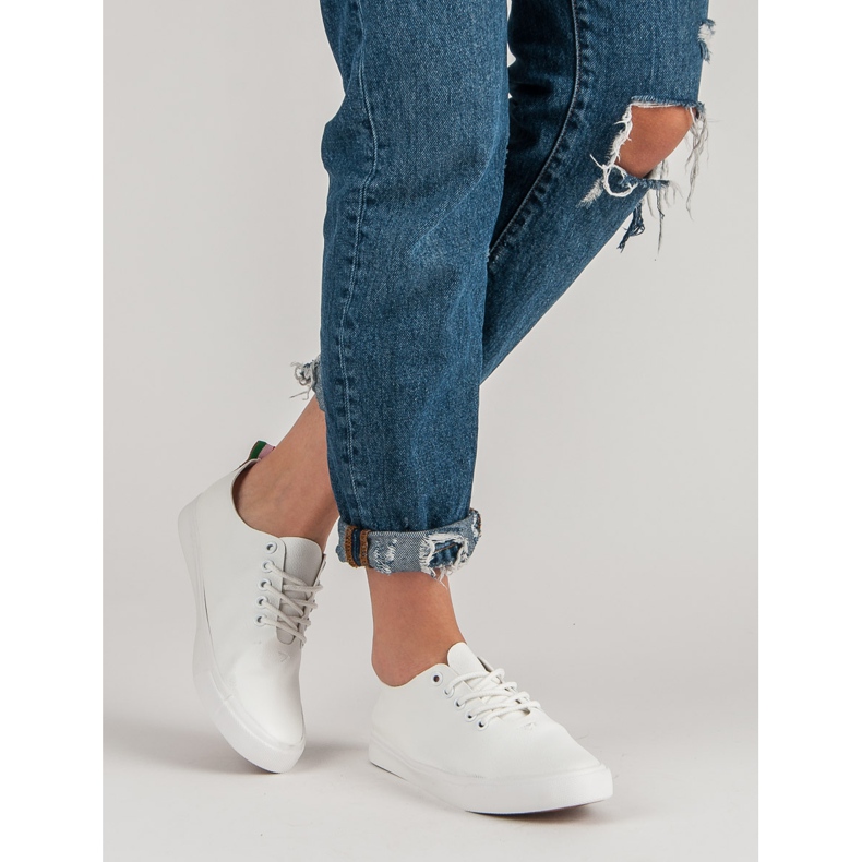 Baskets nouées blanche 2